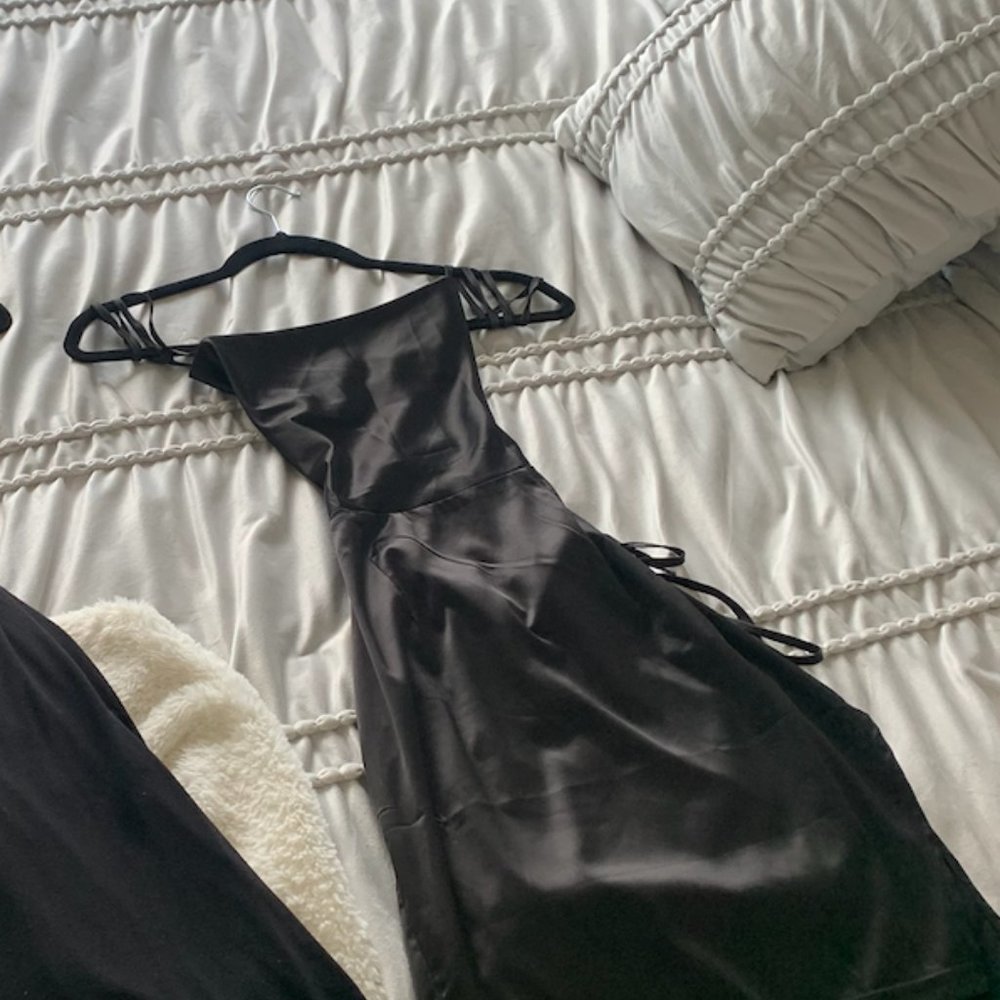 SHEIN Backless Mini Dress
